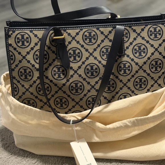 Tory Burch Handbags - Tory Burch Navy and Tan Women's Bag